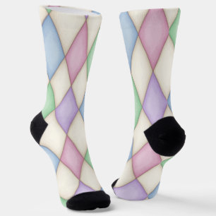 Chaussette Motif couleur Harlequin Diamond Check