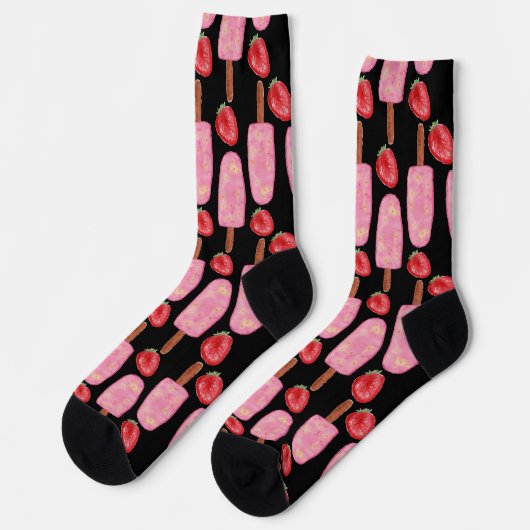 Chaussette Motif crème glacée | motif Lollies | lollipop 1 C (Gauche)