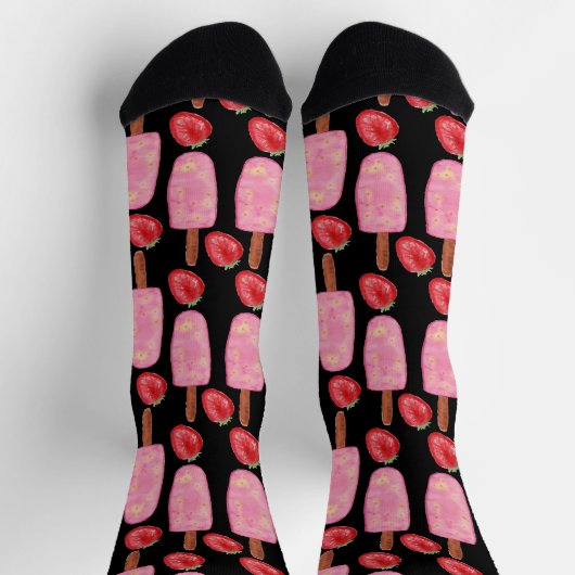 Chaussette Motif crème glacée | motif Lollies | lollipop 1 C (Haut)