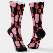 Chaussette Motif crème glacée | motif Lollies | lollipop 1 C (Angulaire)