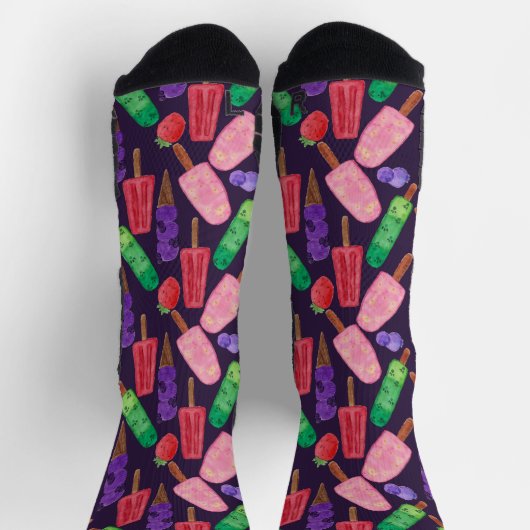 Chaussette Motif crème glacée | motif Lollies | lollipop 6 (Haut)