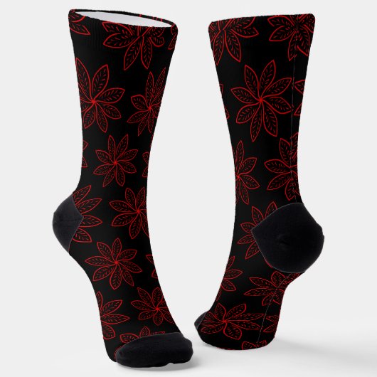 Chaussette Motif criminel sur noir (Angulaire)