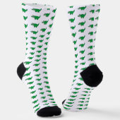 Chaussette Motif d'alligator vert Grub (Angulaire)