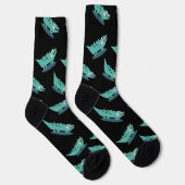 Chaussette Motif d'animal sauvage d'alligator mignon (Droite)