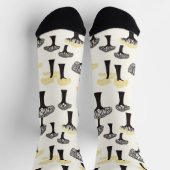 Chaussette Motif d'arbre de baobab lunaire (Haut)