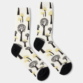 Chaussette Motif d'arbre de baobab lunaire (Droite)