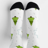 Chaussette motif d'arbre de Noël (Haut)