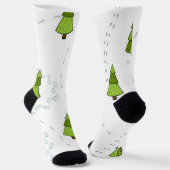 Chaussette motif d'arbre de Noël (Angulaire)