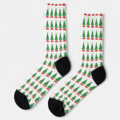 Chaussette Motif d'arbre de Noël (Gauche)