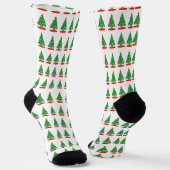 Chaussette Motif d'arbre de Noël (Angulaire)