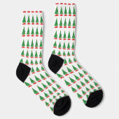 Chaussette Motif d'arbre de Noël (Droite)