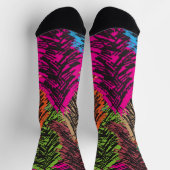 Chaussette motif d'arbre de Noël (Haut)