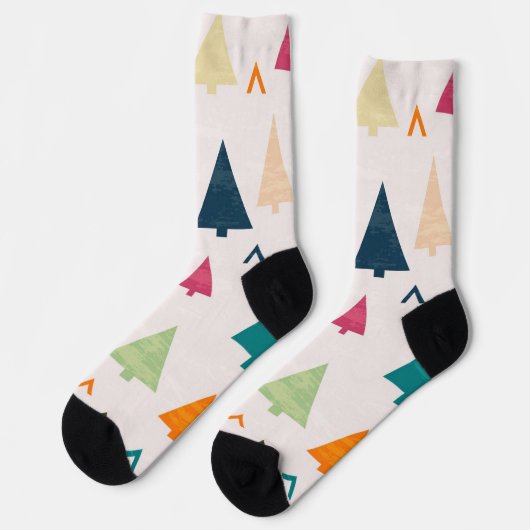 Chaussette motif d'arbre de Noël (Gauche)