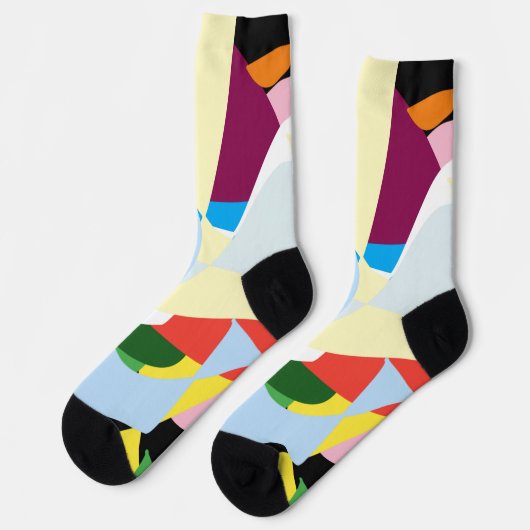 Chaussette Motif d'art de Noël (Gauche)