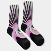 Chaussette Motif d'art fractal Abstrait moderne (Droite)