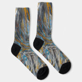 Chaussette Motif d'art moderne abstrait (Droite)