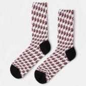 Chaussette Motif de ballon de football américain Gridiron (Gauche)