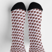 Chaussette Motif de ballon de football américain Gridiron (Haut)