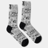 Chaussette Motif de bande dessinée vintage de Wonder Woman (Droite)