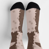 Chaussette Motif de biscuits de Noël en échiquier (Haut)