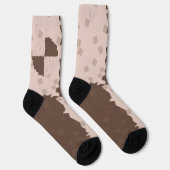 Chaussette Motif de biscuits de Noël en échiquier (Droite)