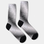 Chaussette Motif de blocs de Carré de dissolution noir modern (Droite)