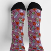 Chaussette Motif de bonbons | motif Lollies | bande lollipop (Haut)