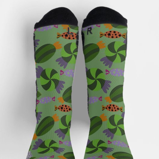 Chaussette Motif de bonbons | motif Lollies | lollipop 27 Yog (Haut)