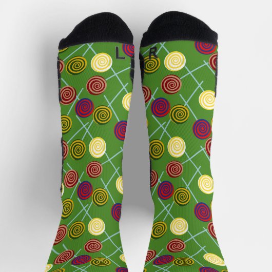 Chaussette Motif de bonbons | motif Lollies | lollipop 58 Can (Haut)