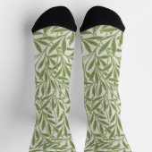 Chaussette Motif de branches feuillues vertes (Haut)