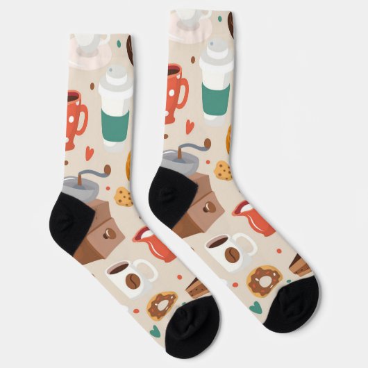 Chaussette Motif de café (Droite)