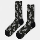 Chaussette Motif de camouflage noir (Gauche)
