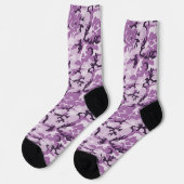Chaussette Motif de camouflage rose / violet (Gauche)