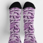 Chaussette Motif de camouflage rose / violet (Haut)