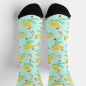 Chaussette Motif de canari chantant Noël (Haut)