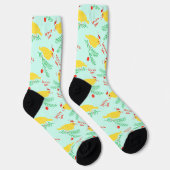 Chaussette Motif de canari chantant Noël (Droite)