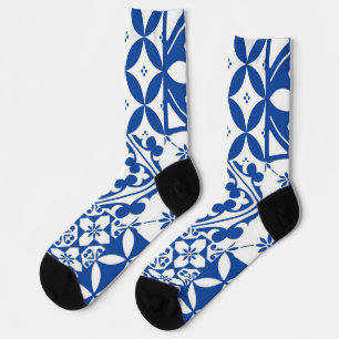 Chaussette Motif de carreaux de céramique
