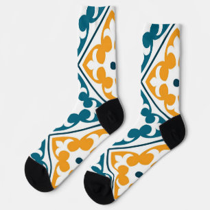 Chaussette Motif de carreaux de céramique