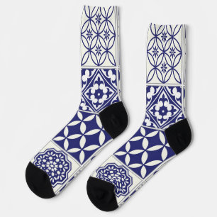 Chaussette Motif de carreaux en céramique