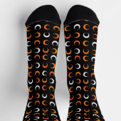 Chaussette Motif de cercle de couleur d'Halloween (Haut)