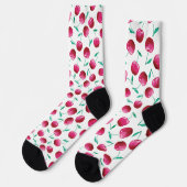 Chaussette Motif de cerise aquarelle (Gauche)