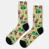 Chaussette Motif de champignons (Gauche)