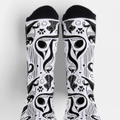 Chaussette Motif de chat noir et blanc (Haut)