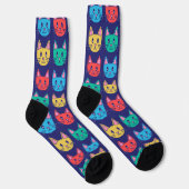 Chaussette Motif de chats mignons (Droite)