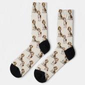 Chaussette Motif de chien Beagle mignon (Gauche)