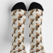 Chaussette Motif de chien berger allemand (Haut)