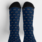 Chaussette Motif de chiens Beagles amusants (Haut)