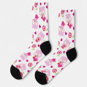 Chaussette Motif De Chouettes, Chouettes Mignonnes, Chouettes (Gauche)