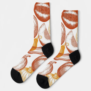 Chaussette Motif de citrouille