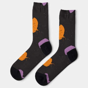 Chaussette Motif de citrouille